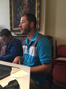 Chris sharing on Faith in Gent